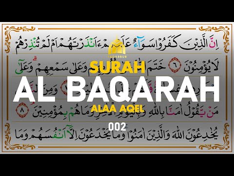 Surah Al-Baqarah البقرة - Alaa Aqel I 002 I Quran Tajweed