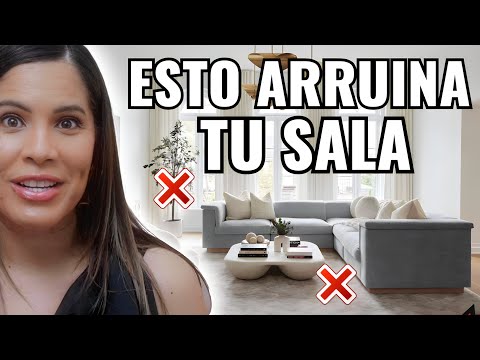 13 COSAS que DEBES EVITAR al DECORAR tu SALA + SOLUCIONES FÁCILES