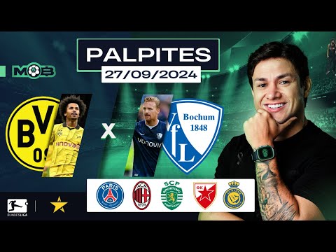 PALPITES DE FUTEBOL PARA O DIA 27 09 2024 + BILHETE PRONTO (SEXTOU NO MUNDO BET)