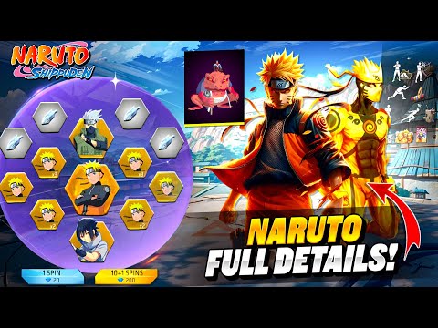 FREE FIRE X NARUTO COLLABORATION | FF X NARUTO | FF NEW EVENT | FREE FIRE NEW EVENT | FF OB47 UPDATE