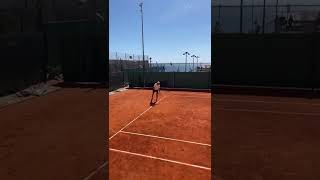 Sonego practice serve and volley in Montecarlo 2022