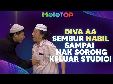 Tak beri tepukan, kan dah kena! Diva AA sembur Nabil dan semua penonton MeleTOP! | Nabil & Hawa