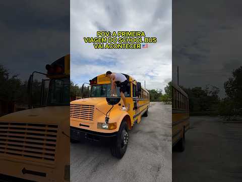 VAMOS FAZER NOSSA PRIMEIRA VIAGEM DE SCHOOL BUS #rotinadodia #brasileironoseua #schoolbus