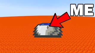 Can You Escape this Ocean Filled with Lava? #minecraft