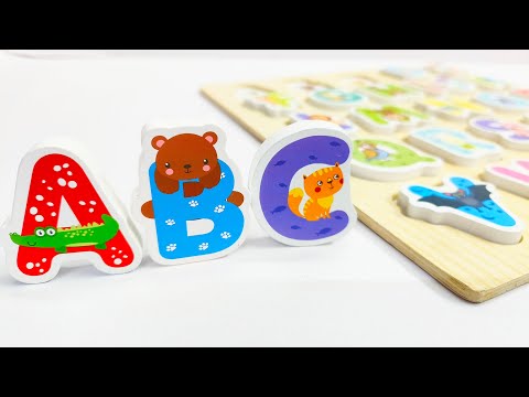 Animal ABC Puzzle | Learn Alphabet | Toddler learning video