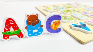 Animal ABC Puzzle | Learn Alphabet | Toddler learning video
