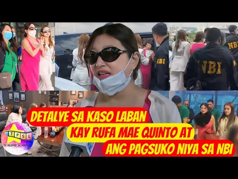 Detalye sa Kaso laban kay Rufa Mae Quinto at ang pagsuko niya sa NBI