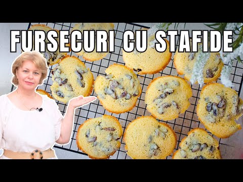 Rețeta Simplă de Fursecuri cu Unt și Stafide 🧈🍇 – Fragede de se Topesc în Gură! 😍