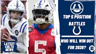Indianapolis Colts: 5 Biggest Position Battles for 2026 | Horseshoe Huddle Podcast