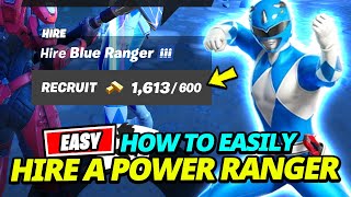 How to EASILY Hire one of the POWER RANGERS before the second storm forms - Fortnite Megazord Quest