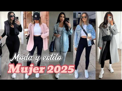 OUTFITS CON ESTILO ROPA DE MODA MUJER Look con LEGGING 2025!!