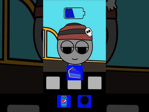 Incredibox Sprunki - Jevin Mukbang Emoji Blue Food  #shorts #sprunki #incrediboxsprunki #mukbang