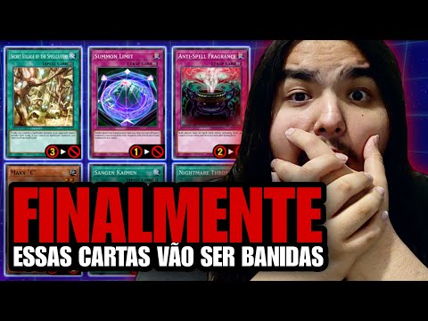 BANLIST!!! FINALMENTE YU-GI-OH! ESTÁ SE BANINDO DESSAS CARTAS NOJENTAS