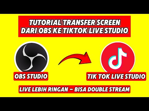 TUTORIAL TRANSFER SCREEN DARI OBS KE TIKTOK LIVE STUDIO, LIVE LEBIH RINGAN & BISA DOUBLE STREAM