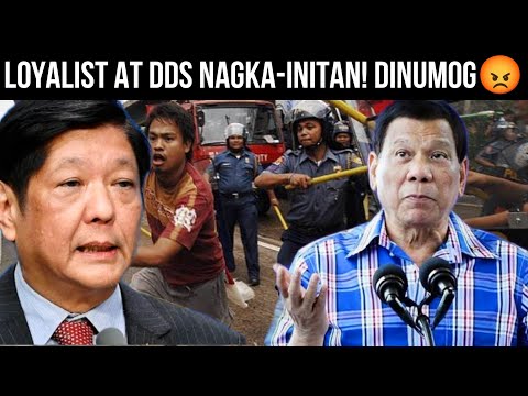 LOYALIST AT DDS NAG RAMBULAN SA EDSA! MARAMING SUGATAN