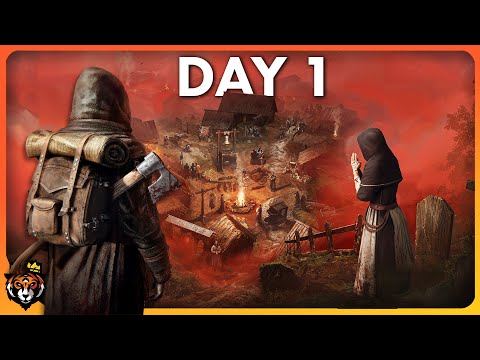 DAY 1 First Look at this NEW Medieval Plague Survival Game...