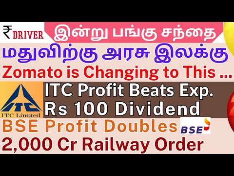 ITC Q3 Result Dividend | Tamil share market news | Zomato change name | SBI profit | M&M News