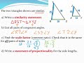 Similar Triangles and Scale Factors