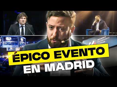 🔥 Asistentes EUFÓRICOS por Agustín Laje en el Foro Económico de Madrid