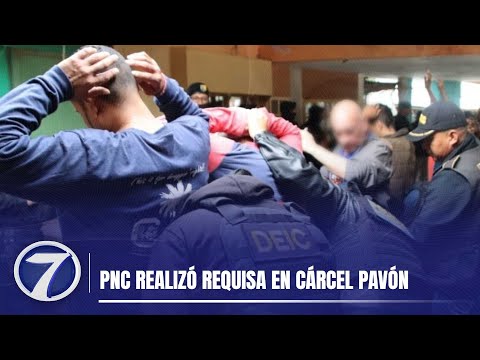PNC realizó requisa en Cárcel Pavón