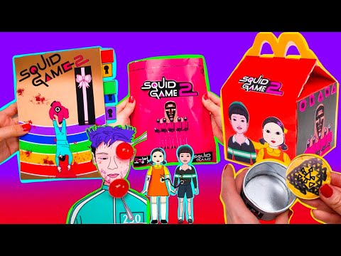 ⚰️SQUID GAME2 BOOK 6PLAY HAPPYMEAL❤️‍🔥 (YOUNGHEE,CHEOLSOO BLINDBAG) +NIGHTMARE DALGONA 오징어게임2 5인6각세트