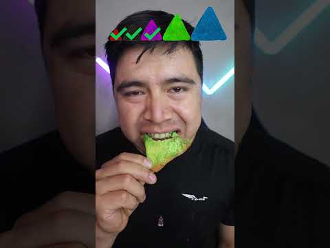 Dorito de arcoíris pequeños, grandes y gigantes 🥵#shorts