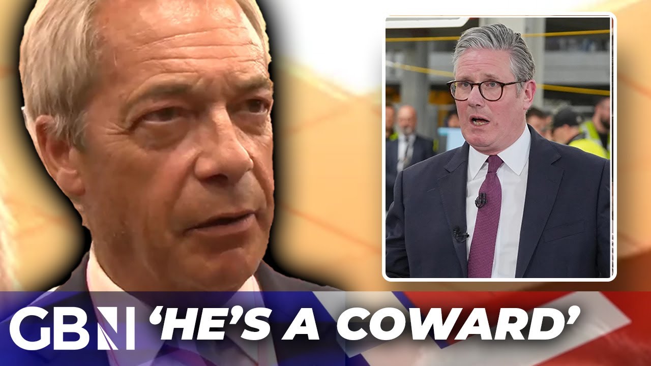 ‘He’s a COWARD!’ Nigel Farage launches SCATHING attack on Starmer just MOMENTS after by-election win