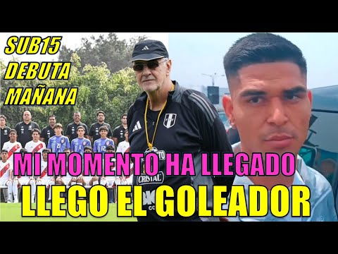 GOLEADOR LUIS RAMOS EN SU LLEGADA A VIDENA- ULTIMO ENTRENAMIENTO- PERU SUB15 DEBUTA EN SUDAMERICANO