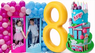Arija 8. rodjendan! Barbie žurka!