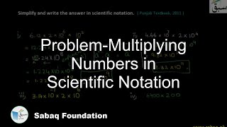 Problem 1: Multiplication of Numbers in Scientific Notation