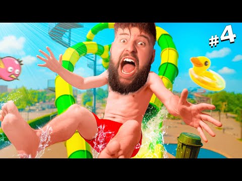 Los SUPER TOBOGANES crean ACCIDENTES 🌊 #4