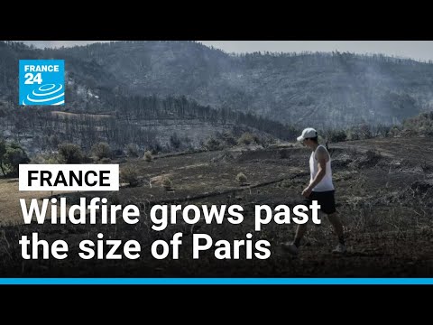YouTube video thumbnail: Deadly France Wildfire Grows Past the Size of Paris