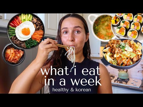 what I eat in a week (korean food + healthy)