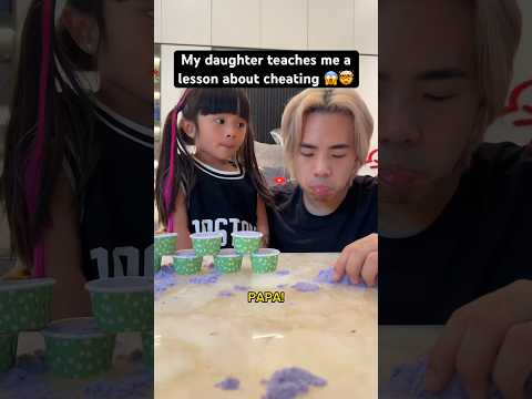My daughter teaches me a lesson about cheating 😱🤯