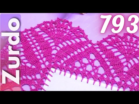 (Zurdo) Te enseño a realizar esta belleza puntilla a 2 VUELTAS 🩷 793