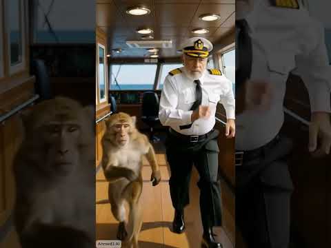 القرد ده انقز المركب من الانفجار😲....الى حصل هيصدمك😱 #viral #ai
