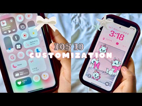 iOS 18 AESTHETIC CUSTOMIZATION 🎀🤍🌸| custom iphone theme, widgets, control center, icons tutorial