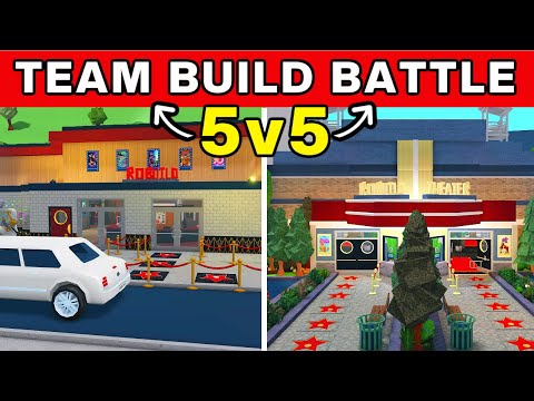 5v5 MOVIE THEATER BUILD BATTLE in Roblox