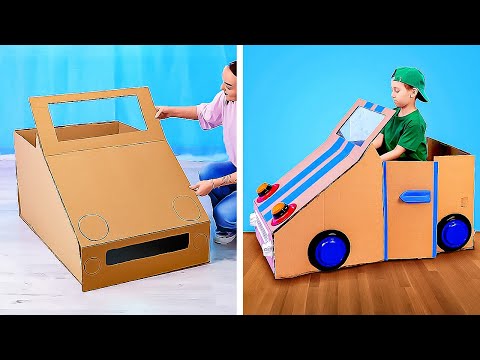 WOW! Awesome Cardboard crafts for Parents and Kids