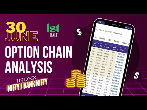 30th JUNE Option Chain Analysis | Nifty & Bank Nifty Today | INTRADAY PRICE ACTION ANALYSIS