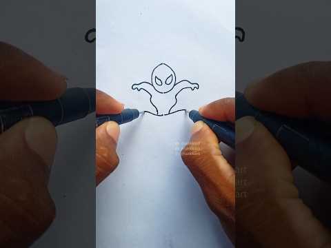Spider man kids drawing easy idea