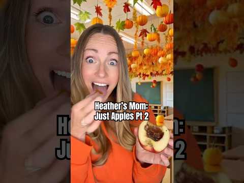 In my defense, she never said what had to be INSIDE of the apples …! #momlife