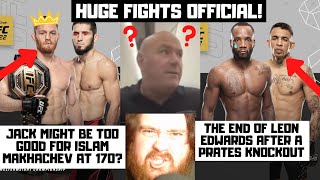 Della Maddalena vs Makhachev OFFICIAL! Shevchenko vs Zhang? Edwards vs Prates? Reaction & Prediction