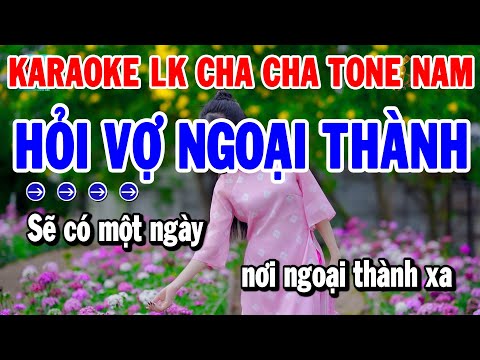 Karaoke Liên Khúc Nhạc Sống Cha Cha Dễ Hát Tone Nam | Hỏi Vợ Ngoại Thành – Vó Ngựa Trên Đồi Cỏ Non