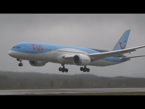 TUI Airways Boeing 787-9 Dreamliner - Diverted Landing & Takeoff