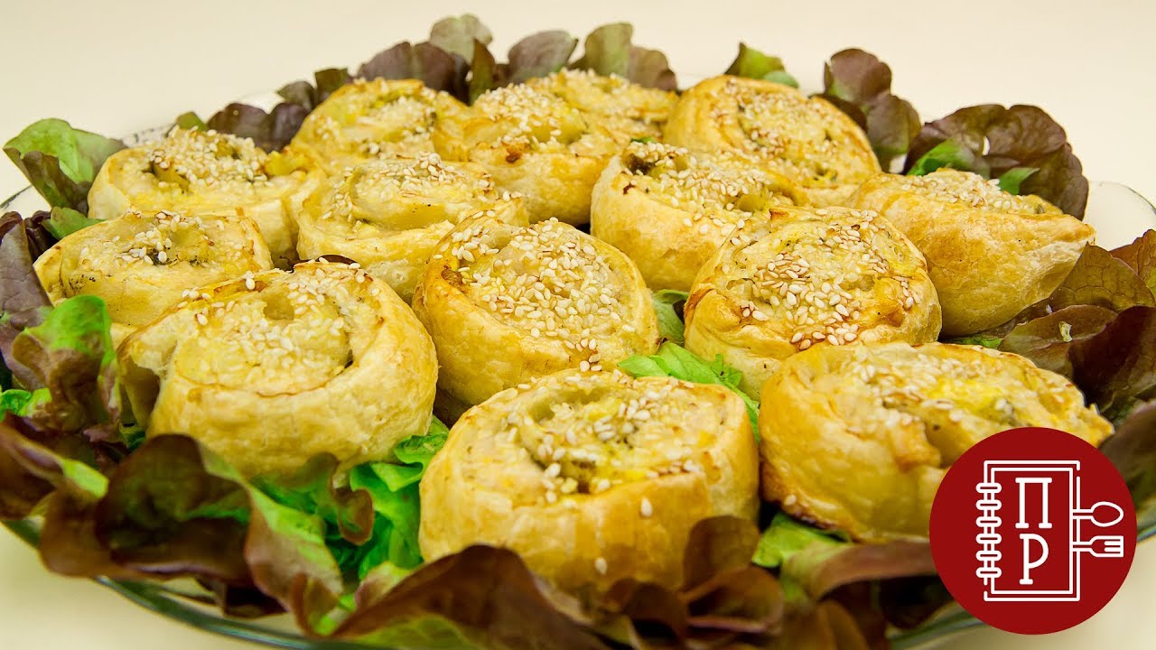 Потрясная Закуска на СКОРУЮ РУКУ, Куриные Рулетики из Слоёного Теста