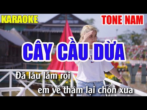 Cây Cầu Dừa Karaoke Tone Nam – Beat Karaoke Cha Cha Cha Nhạc Sống 2022 – Lâm Organ
