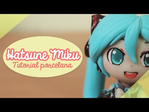 ♡ Hatsune Miku (Figurita) / Tutorial porcelana en frío ♡ By Piyoasdf