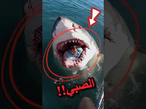 إذا رأيت هذا الرجل داخل فم القرش،🐠 اهرب فورًا!😨