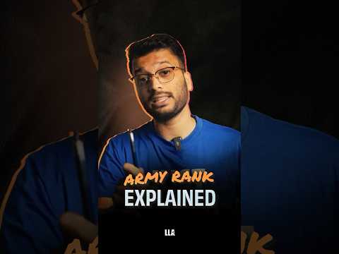 Army Rank Explained | #LLAShorts 1531